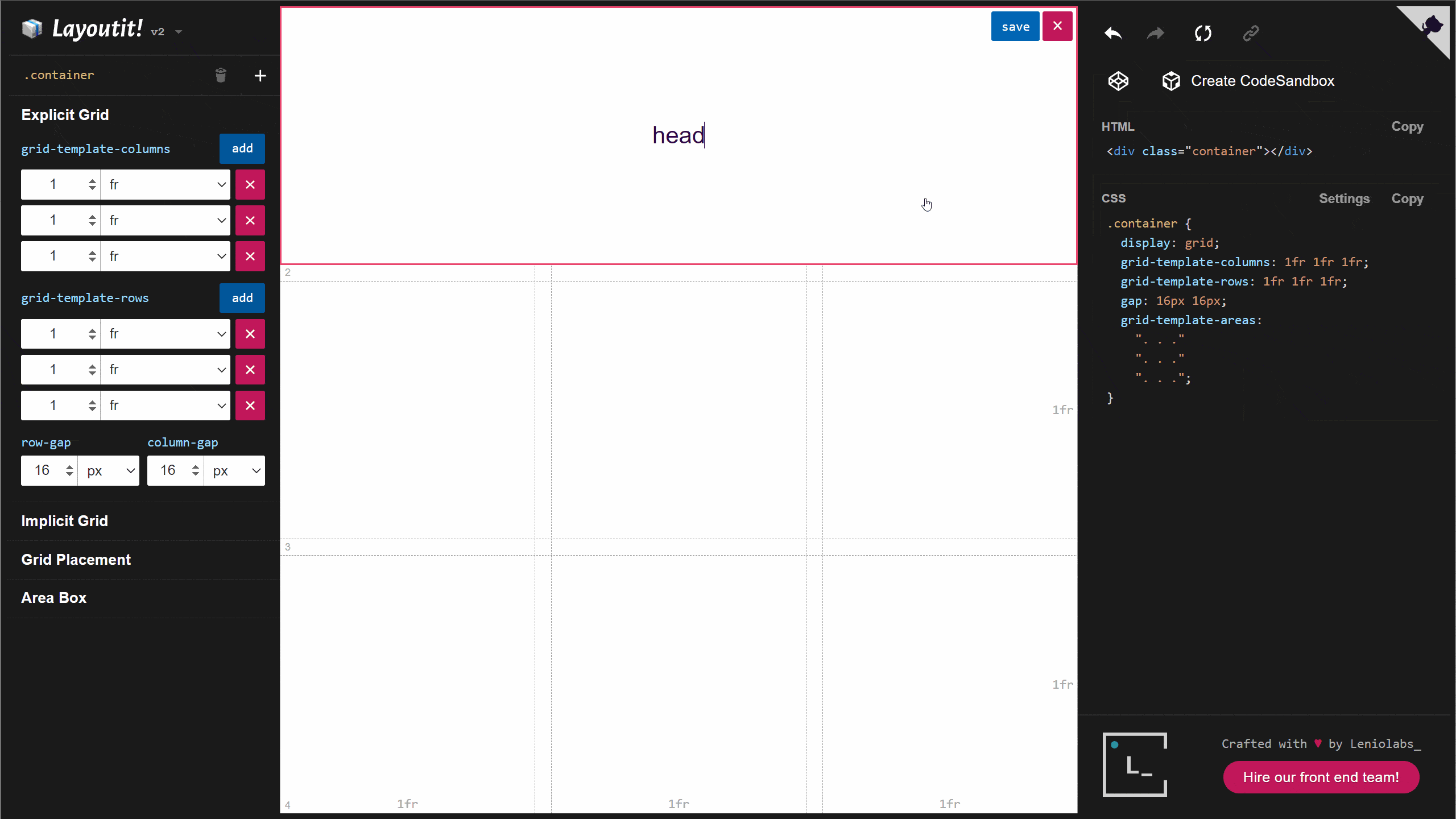 Layoutit Grid